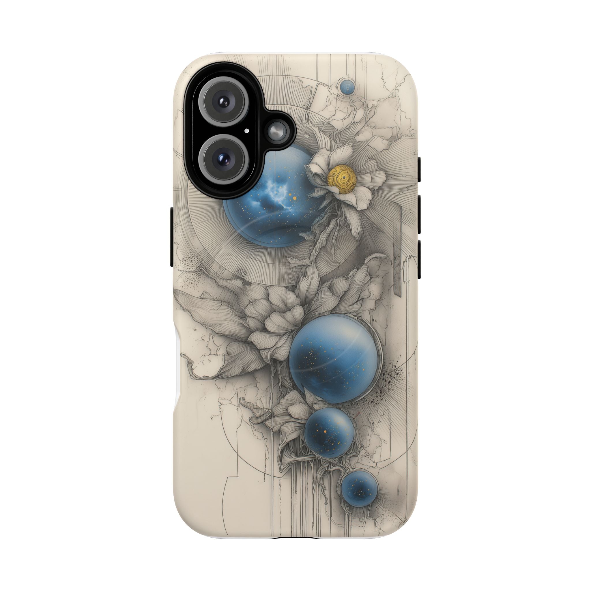 Galaxtia: Orbital Bloom – Tough magnetic iPhone Case