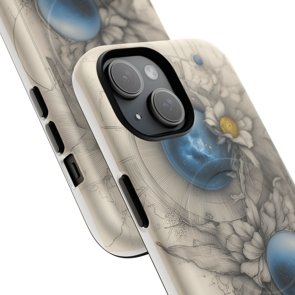 Galaxtia: Orbital Bloom – Tough magnetic iPhone Case