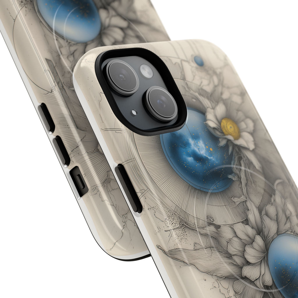 Galaxtia: Orbital Bloom – Tough magnetic iPhone Case