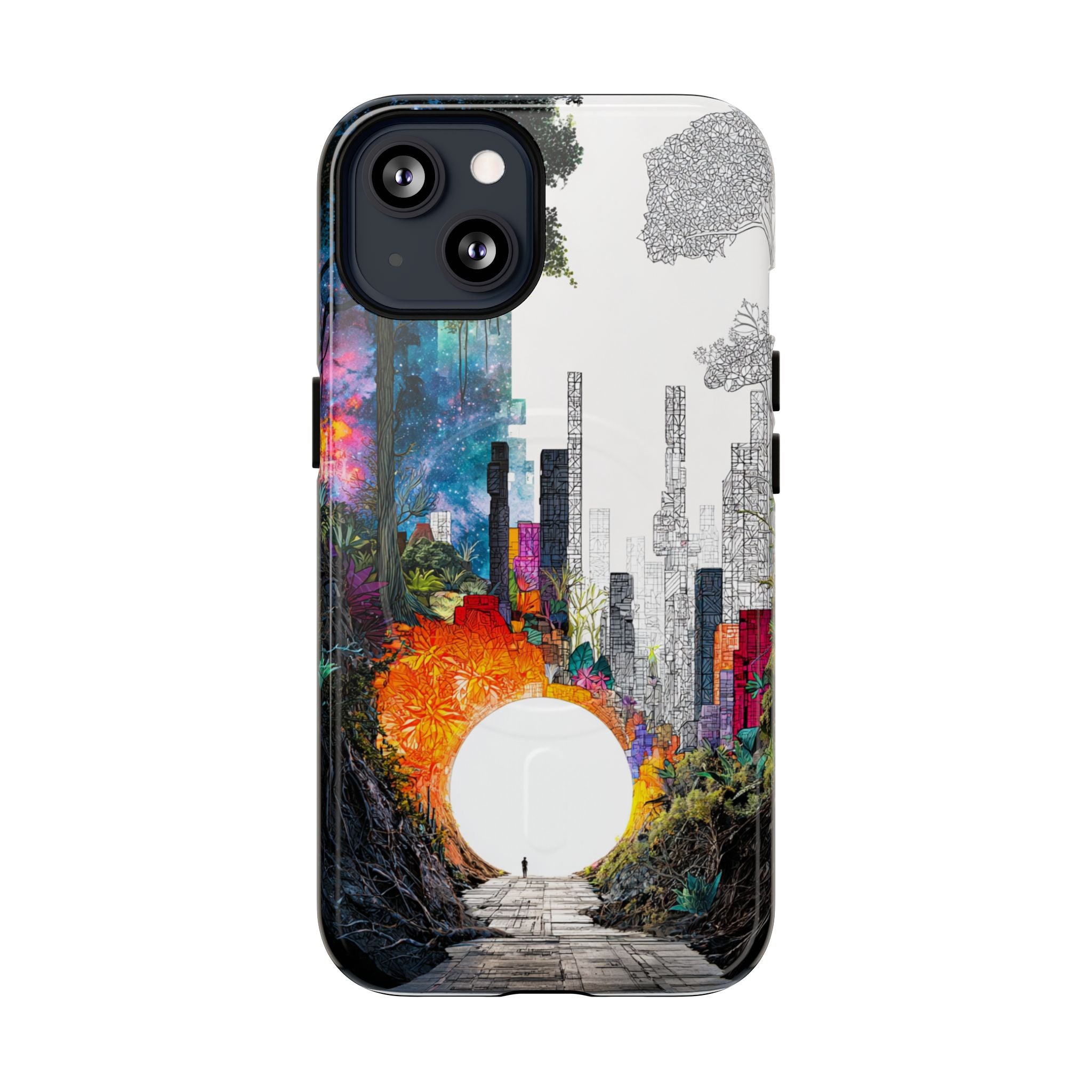 Between Worlds: Dividing Realities – Magnetic Tough iPhone Case