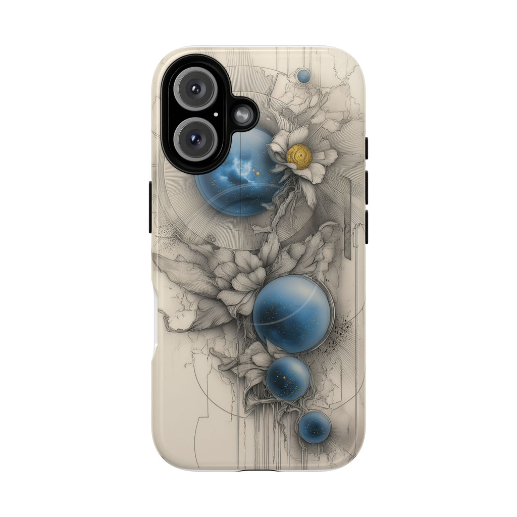 Galaxtia: Orbital Bloom – Tough magnetic iPhone Case