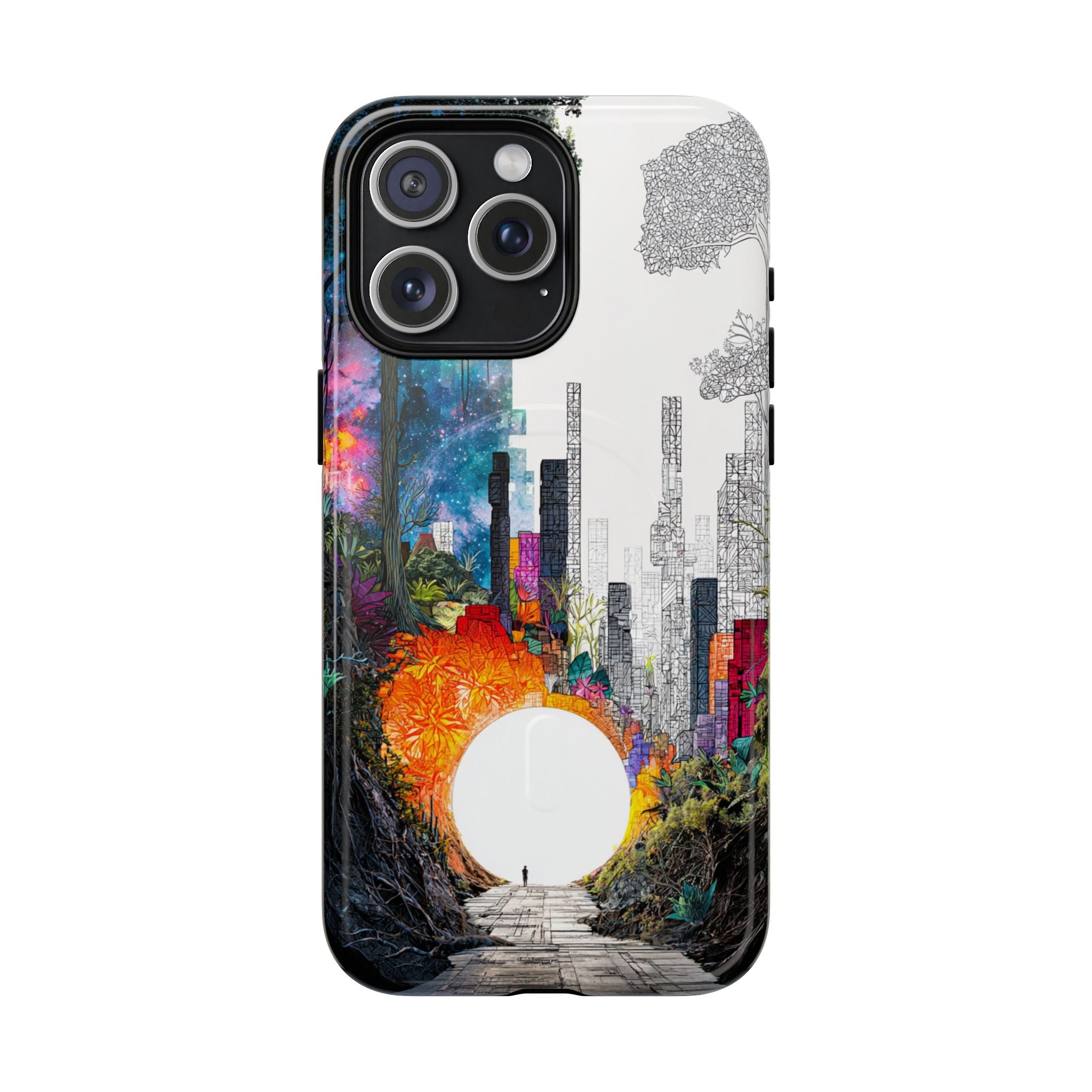 Between Worlds: Dividing Realities – Magnetic Tough iPhone Case