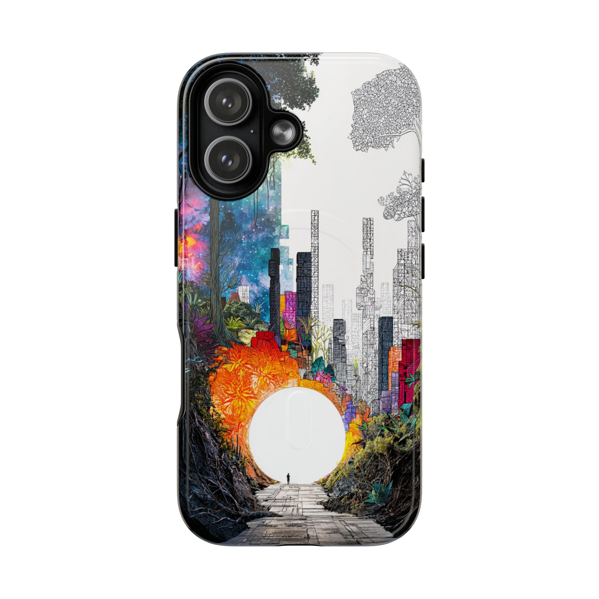 Between Worlds: Dividing Realities – Magnetic Tough iPhone Case