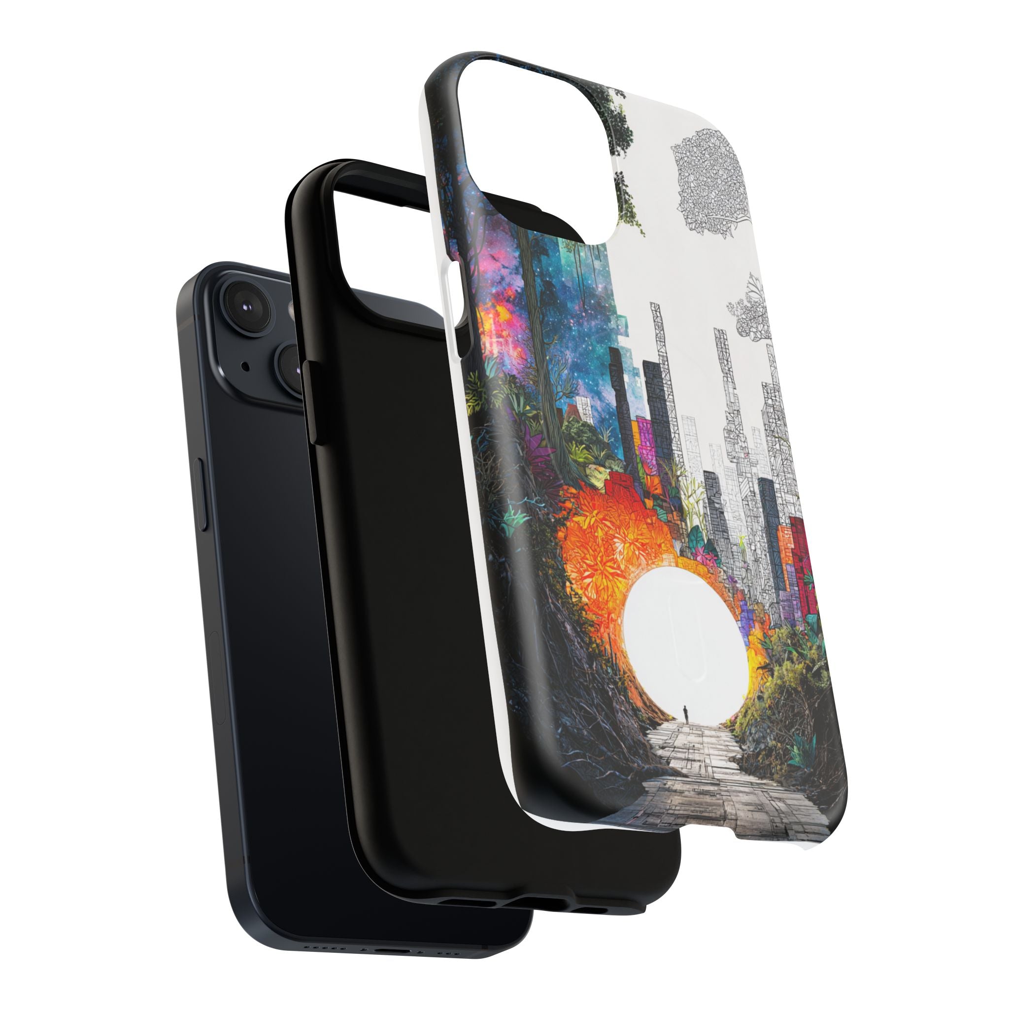 Between Worlds: Dividing Realities – Magnetic Tough iPhone Case