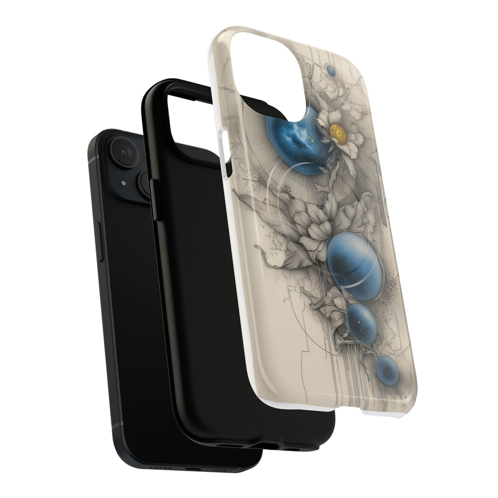 Galaxtia: Orbital Bloom – Tough magnetic iPhone Case