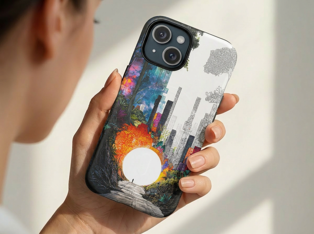 Between Worlds: Dividing Realities – Magnetic Tough iPhone Case