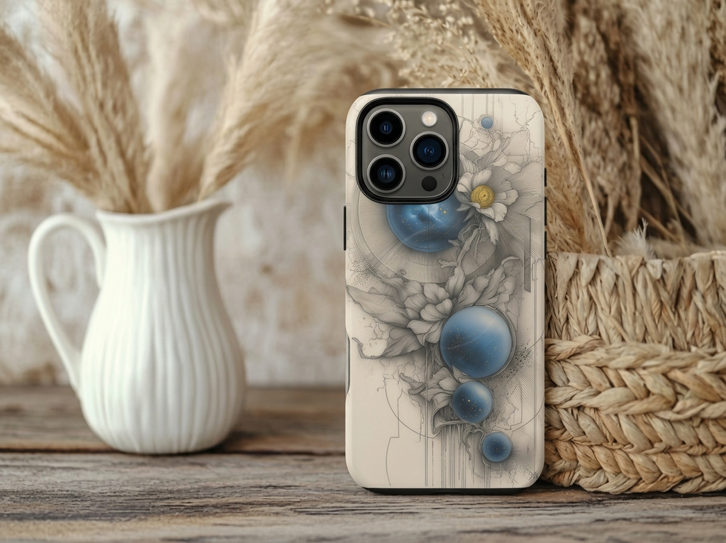 Galaxtia: Orbital Bloom – Tough magnetic iPhone Case