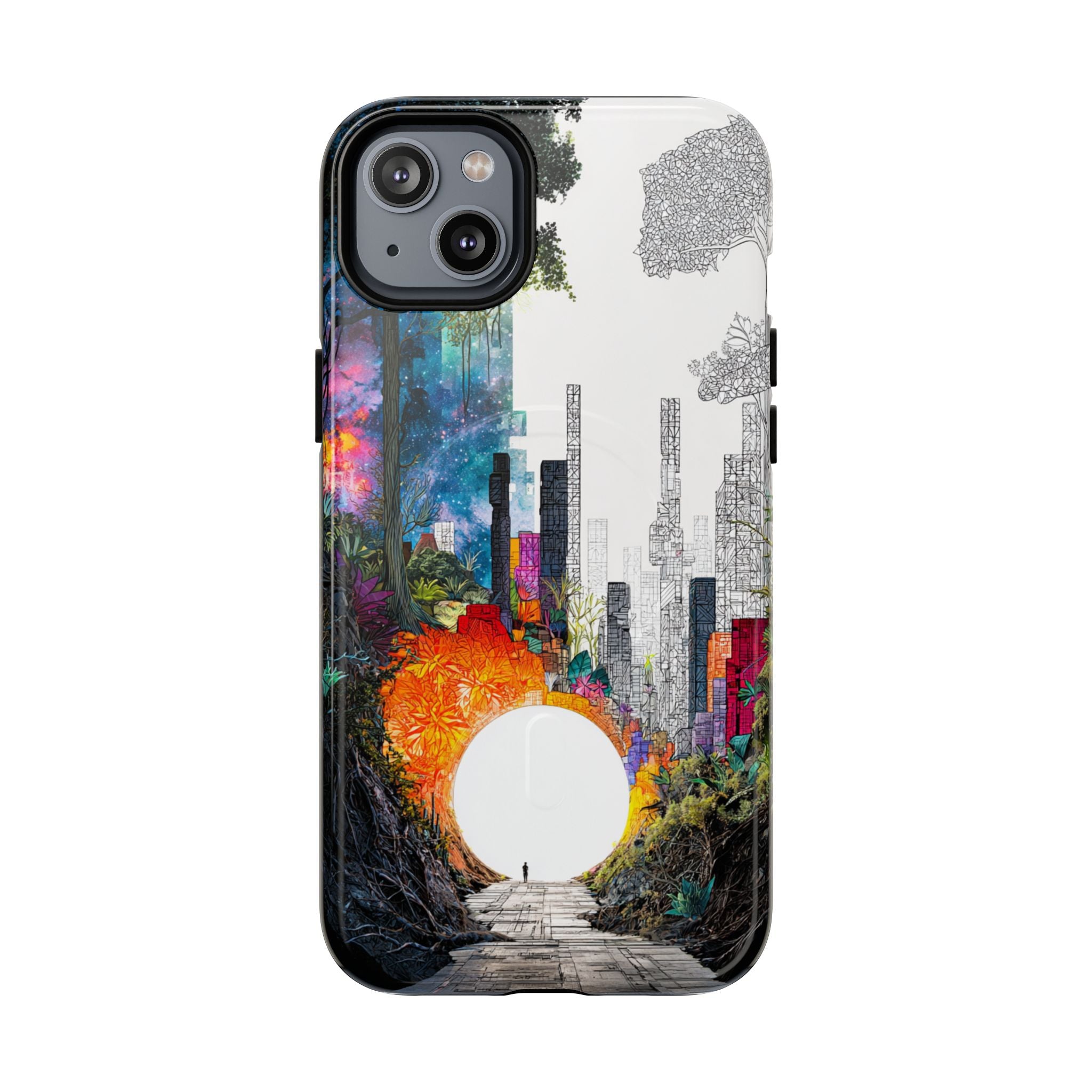 Between Worlds: Dividing Realities – Magnetic Tough iPhone Case