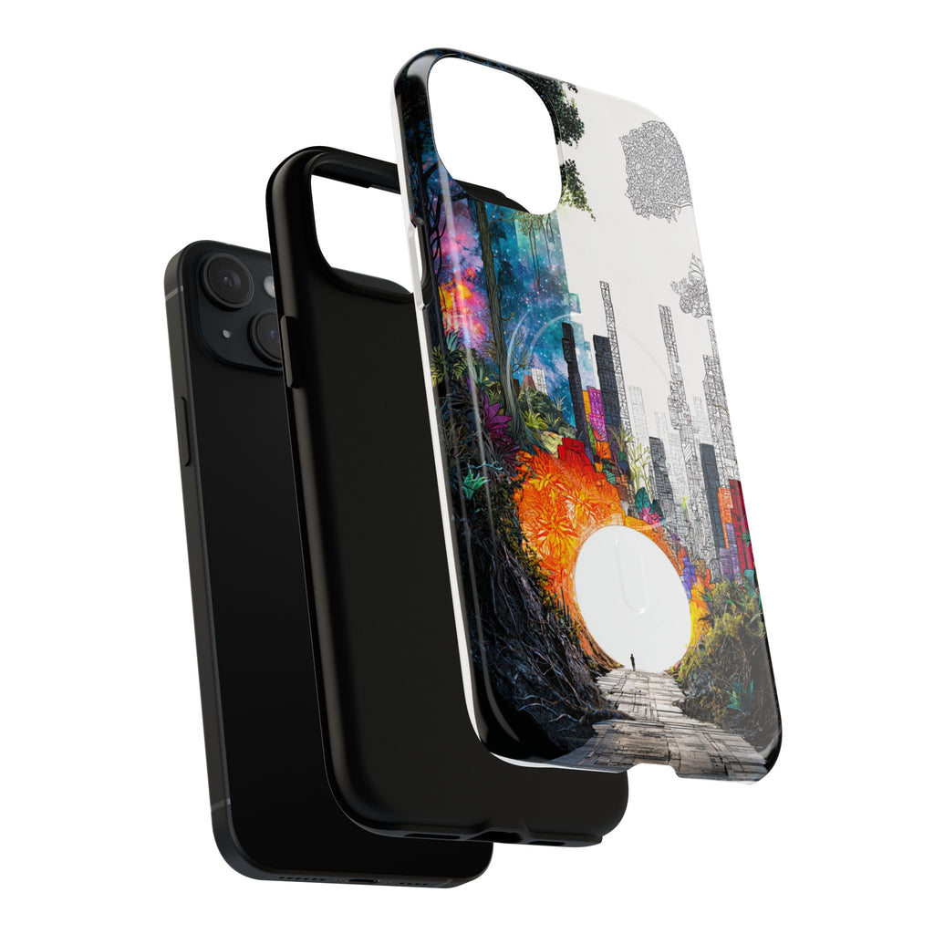 Between Worlds: Dividing Realities – Magnetic Tough iPhone Case