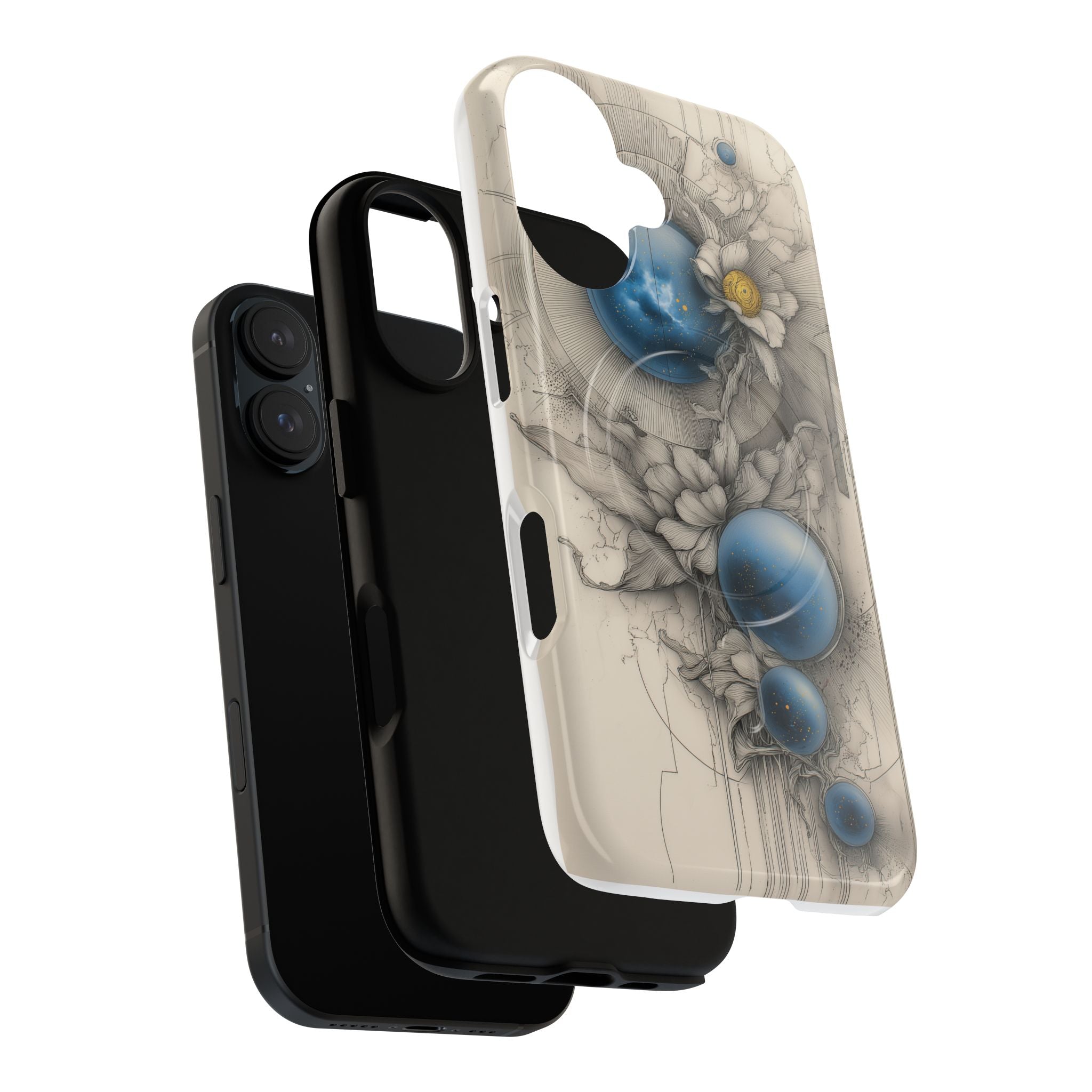 Galaxtia: Orbital Bloom – Tough magnetic iPhone Case