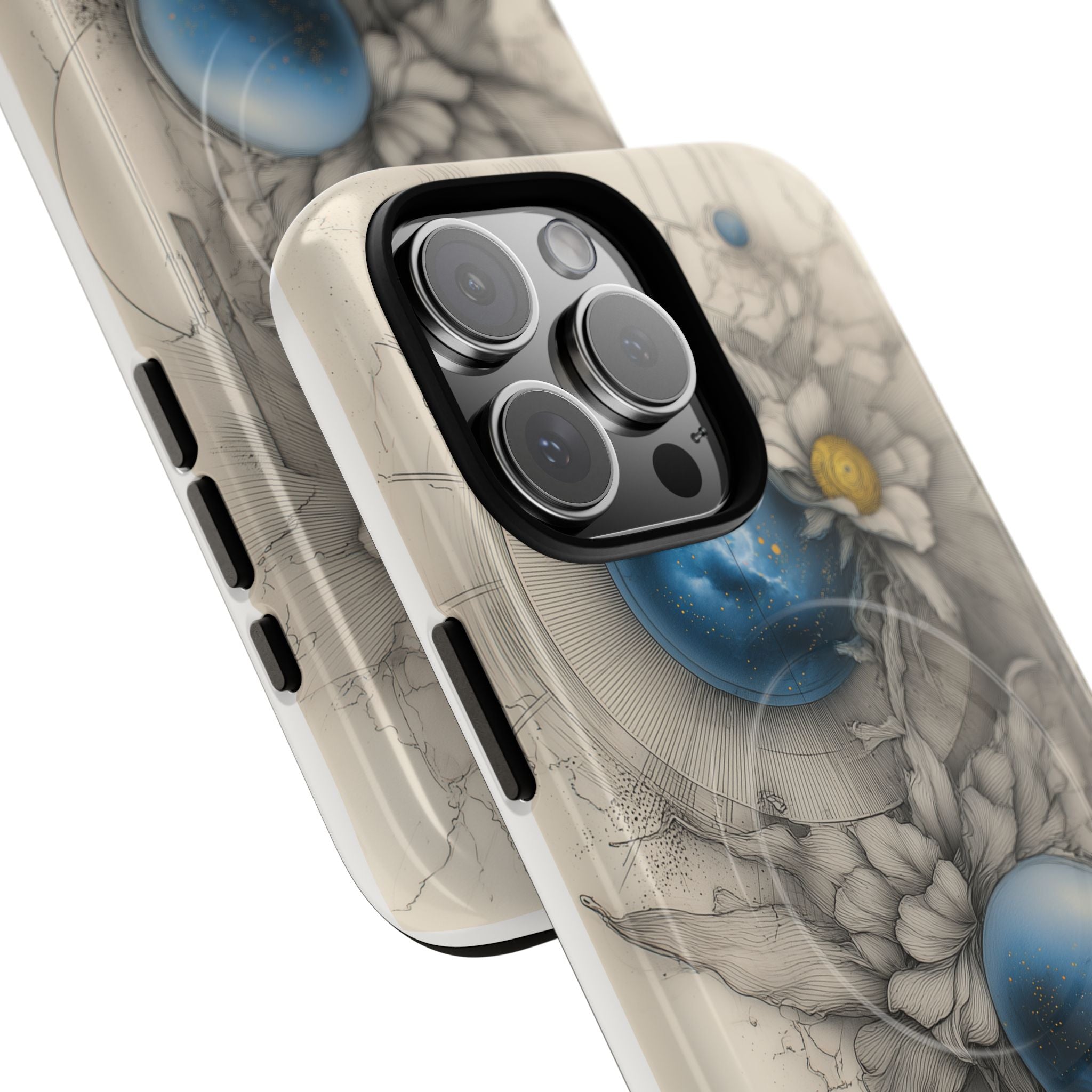 Galaxtia: Orbital Bloom – Tough magnetic iPhone Case