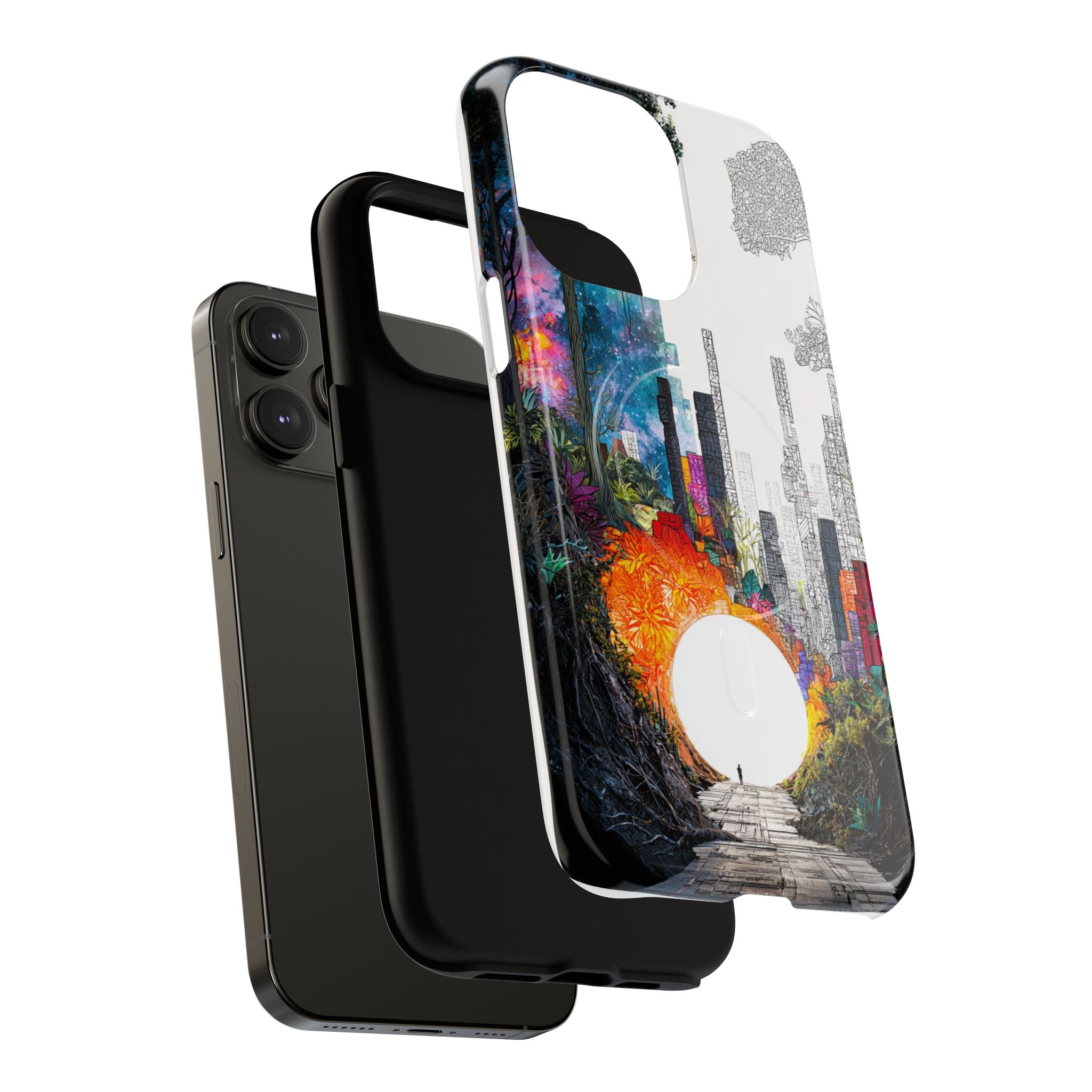 Between Worlds: Dividing Realities – Magnetic Tough iPhone Case