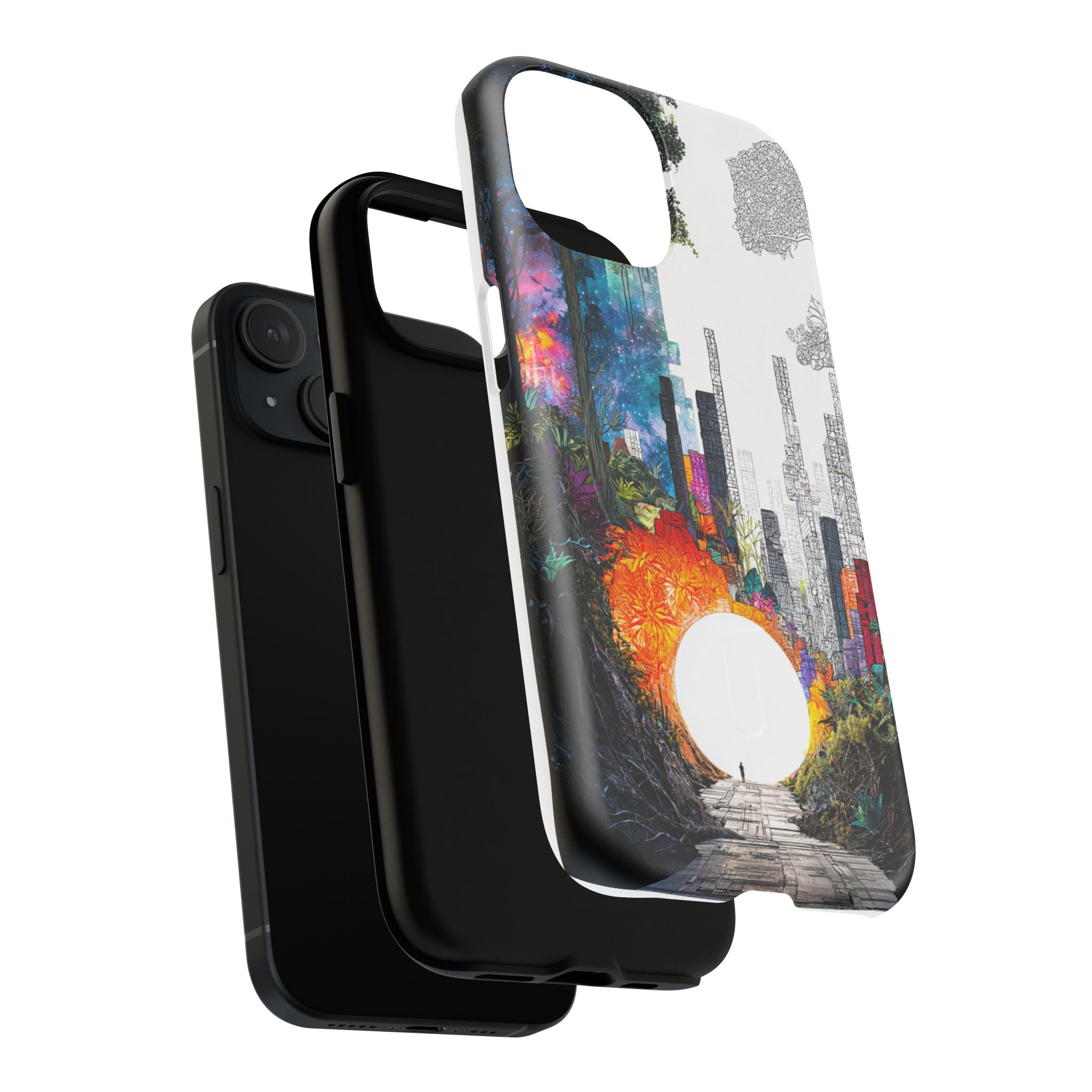 Between Worlds: Dividing Realities – Magnetic Tough iPhone Case