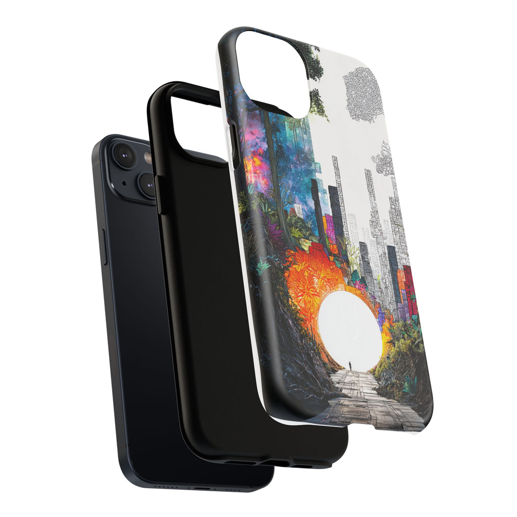 Between Worlds: Dividing Realities – Magnetic Tough iPhone Case