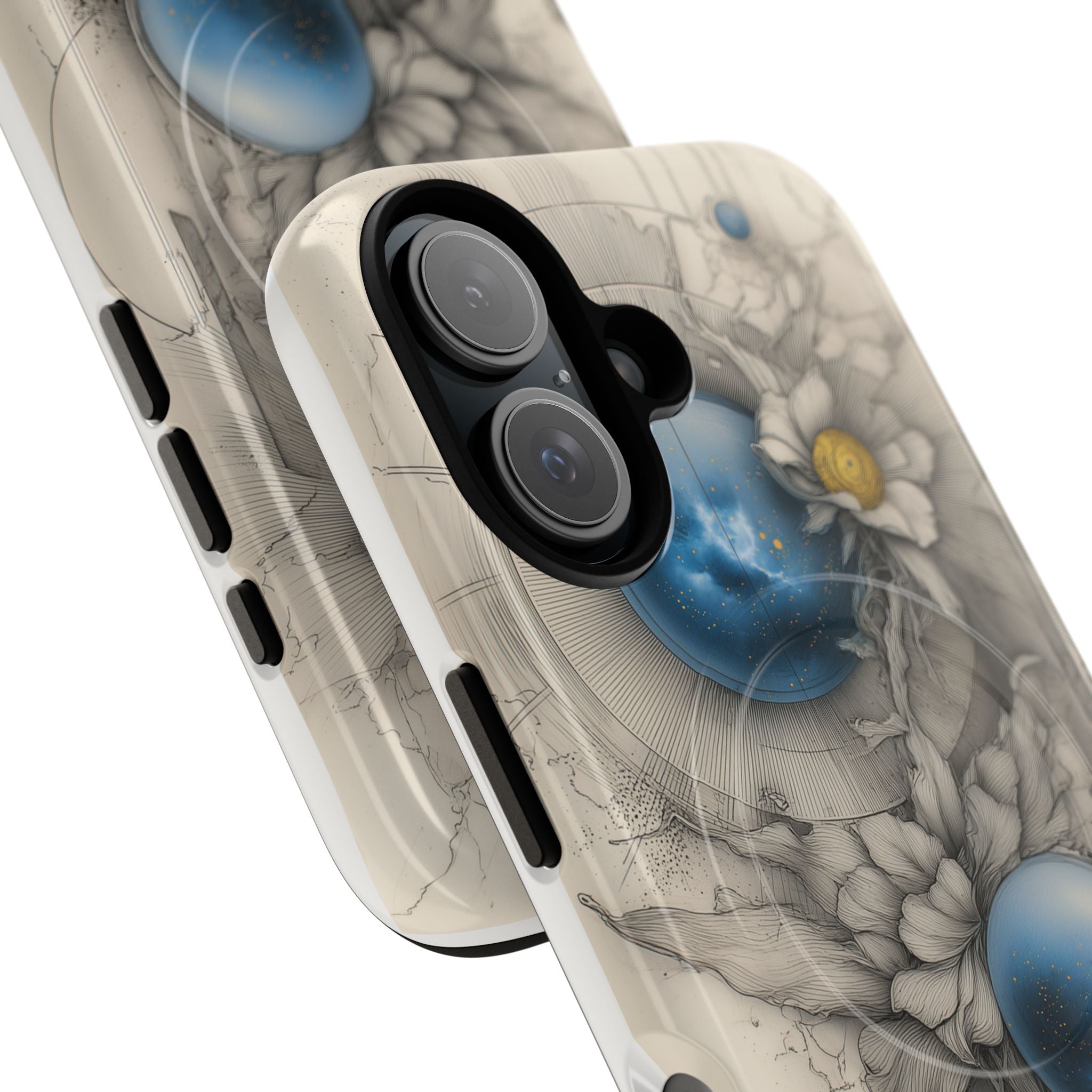 Galaxtia: Orbital Bloom – Tough magnetic iPhone Case