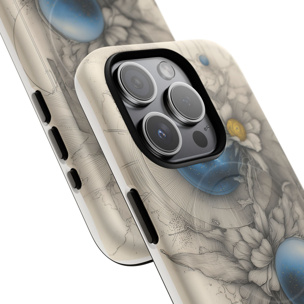 Galaxtia: Orbital Bloom – Tough magnetic iPhone Case
